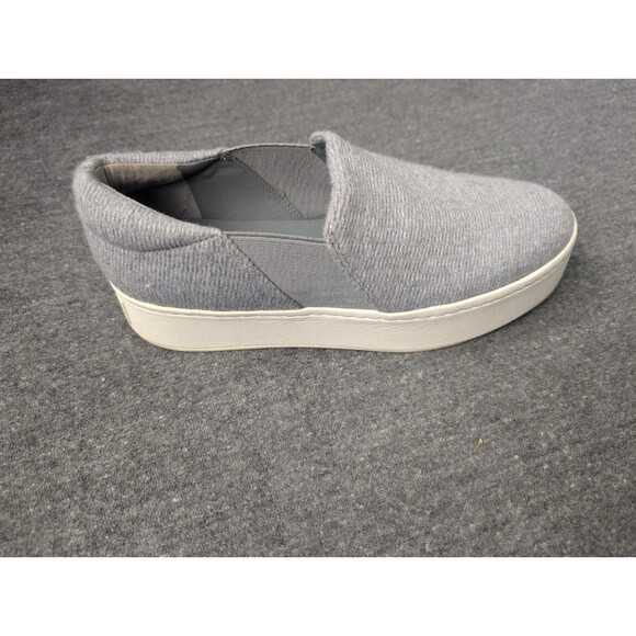 Vince Warren Platform Slip On Sneakers Size 6.5 Women's Gray Leather Suede - Picture 5 of 15